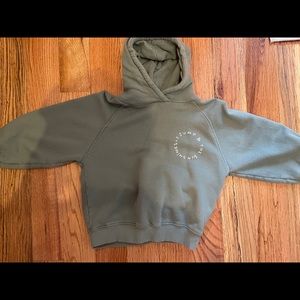 Zara printed hooded sweatshirt